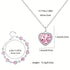 Rose gift box, heart bracelet necklace two-piece set gift for her